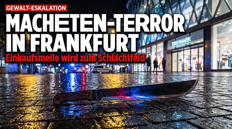 Macheten-Terror auf der Frankfurter Zeil: Wenn die Einkaufsstraße zum Schlachtfeld wird