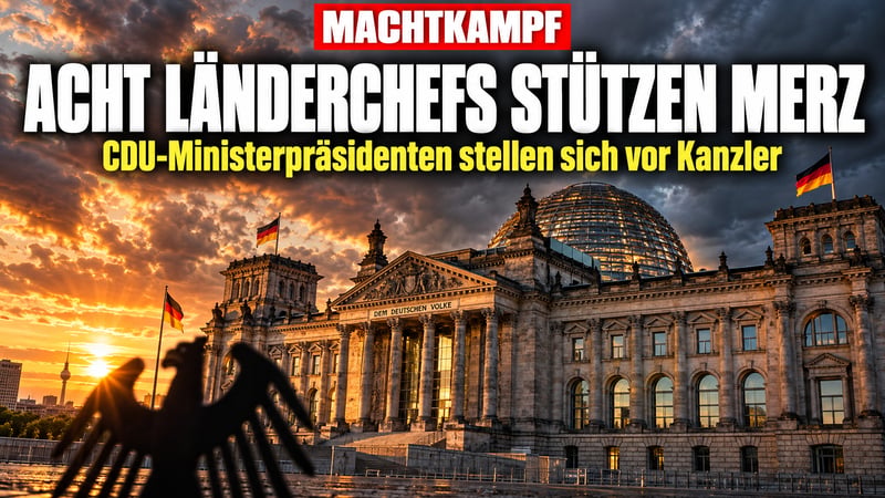 Machtkampf in der Union: Acht Länderchefs retten Merz den Sonntag