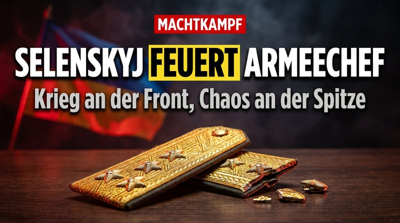 Machtkampf in Kiew: Selenskyj feuert seinen Armeechef – während an der Front Menschen sterben