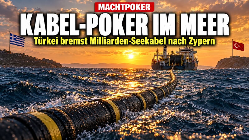 Machtpoker im Mittelmeer: Ankara bremst EU-Milliardenkabel nach Zypern!