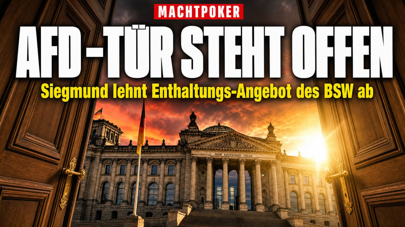 Machtpoker in Magdeburg: BSW öffnet der AfD die Tür – Siegmund winkt ab