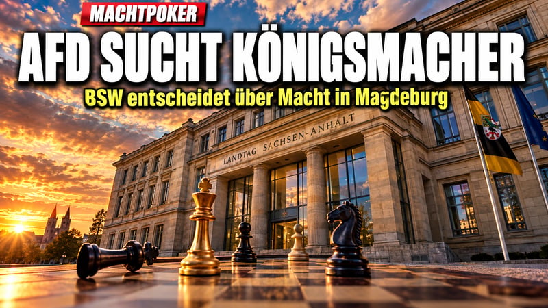 Machtpoker in Magdeburg: Wird das BSW zum Königsmacher der AfD?