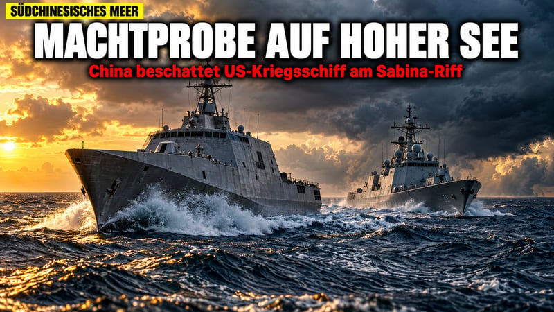 Machtprobe am Sabina-Riff: Chinas Marine heftet sich an US-Kriegsschiff!