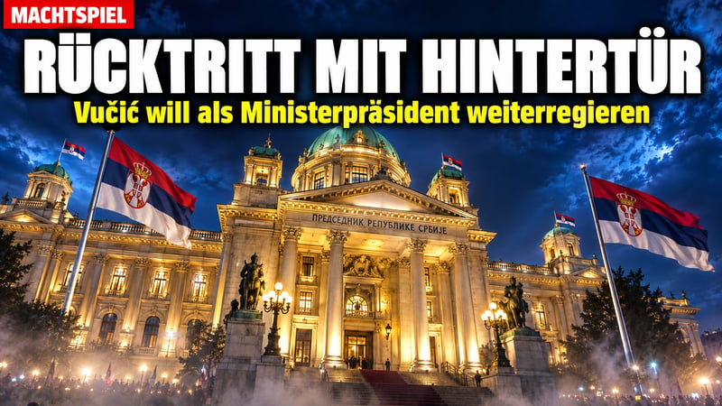 Machtspiel in Belgrad: Vučić tritt ab – und will trotzdem weiterregieren!