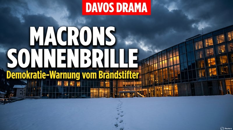 Macrons Demokratie-Warnung in Davos: Der Brandstifter als Feuerwehrmann