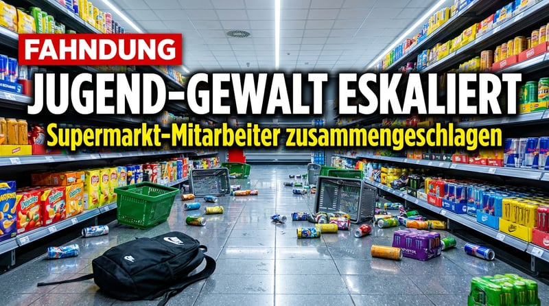 Magdeburg: Jugendliche Ladendiebe prügeln auf Supermarkt-Mitarbeiter ein – Täter flüchtig