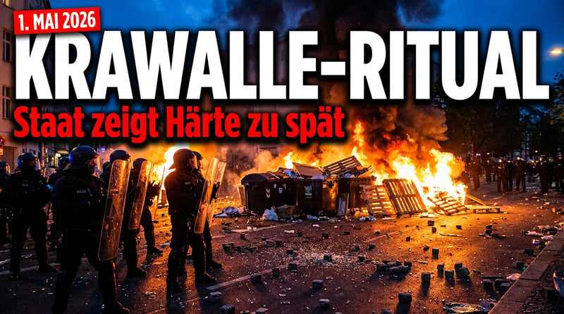 Mai-Krawalle 2026: Wenn der Staat erst dann Härte zeigt, wenn das Kind im Brunnen liegt