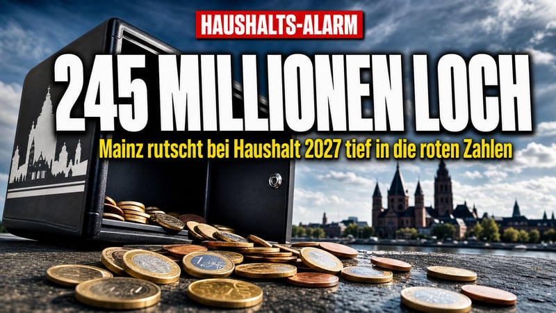Mainz rutscht ab: 245 Millionen Euro Loch im Haushalt 2027