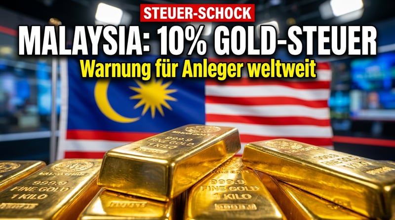 Malaysia greift bei Gold zu: 10 Prozent Strafsteuer auf LBMA-Barren – ein Warnsignal für Anleger weltweit