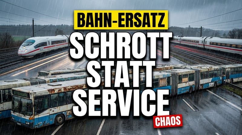 Marode Busse statt moderner Züge: Das Ersatzverkehr-Desaster zwischen Hamburg und Berlin offenbart den Verfall deutscher Infrastruktur