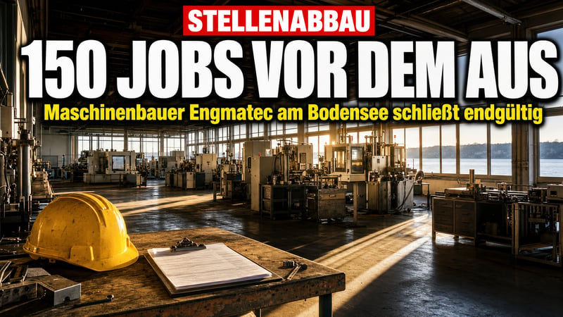 Maschinenbau-Sterben am Bodensee: 150 Jobs bei Engmatec vor dem Aus