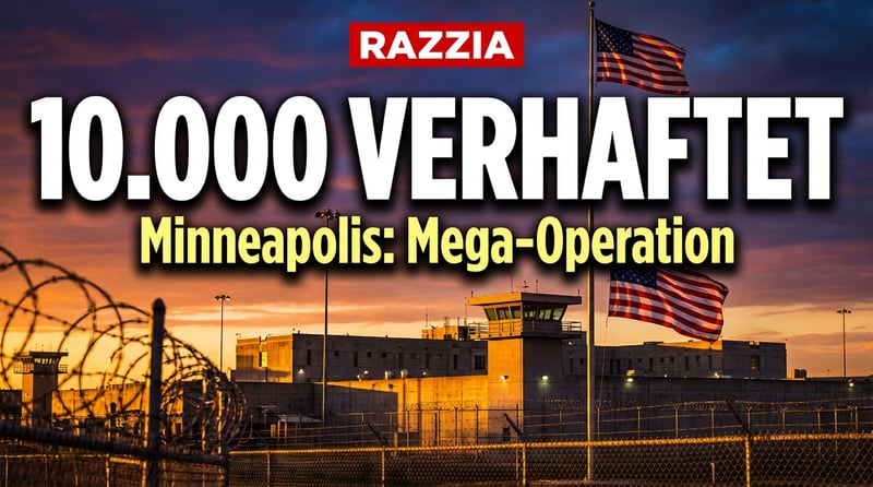 Massenhafte Festnahmen in Minnesota: Über 10.000 illegale Einwanderer hinter Gittern