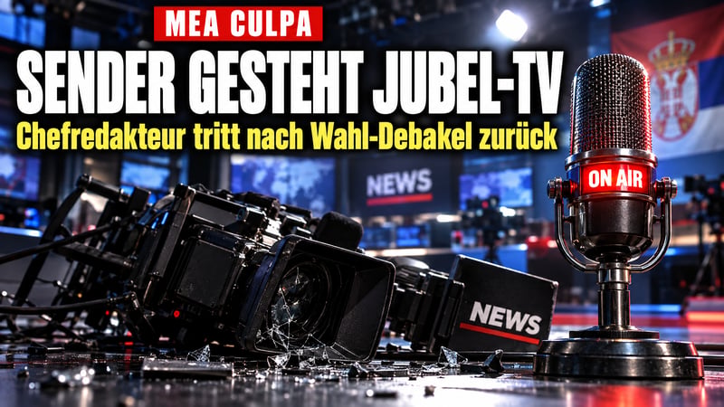 Mea culpa live im TV: Serbiens Staatssender gesteht Jubel-Journalismus