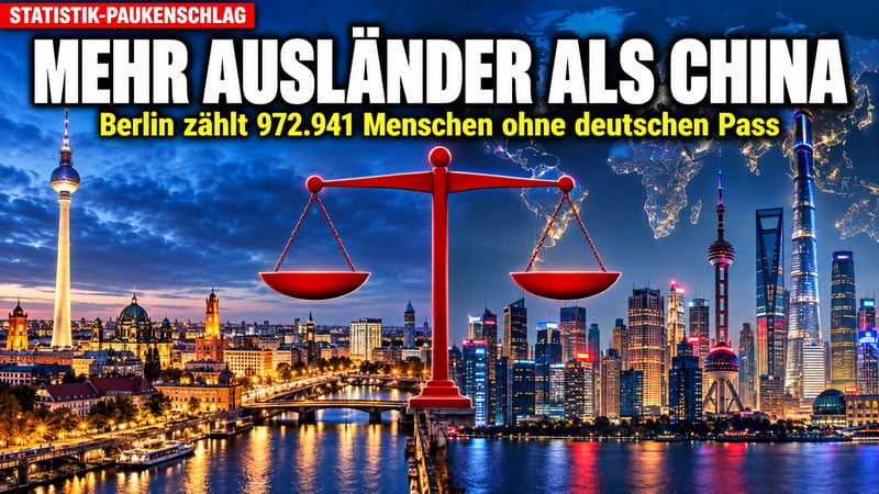 Mehr Ausländer als ganz China: Berlins Statistik-Paukenschlag!