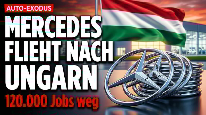 Mercedes flüchtet nach Ungarn: Deutschlands Autoindustrie vor dem Kollaps