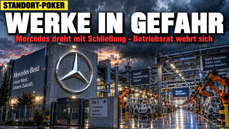 Mercedes-Poker um deutsche Werke: Betriebsrat zieht die rote Linie!