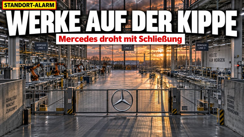 Mercedes zieht die Notbremse: Zwei deutsche Werke auf der Kippe!