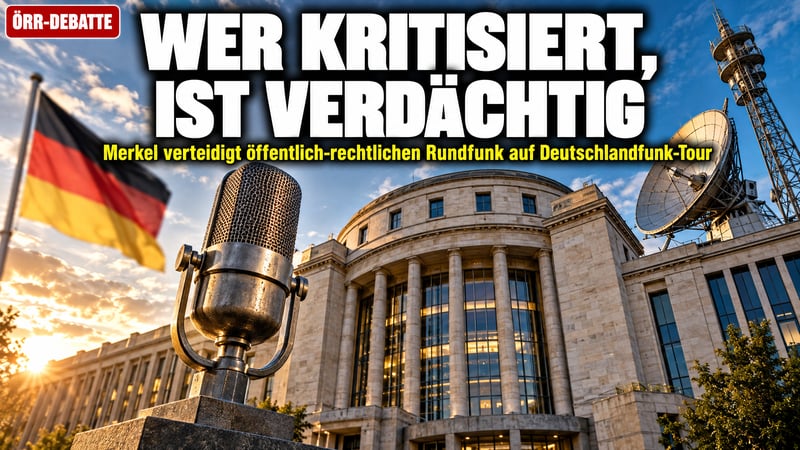 Merkel auf ÖRR-Tour: Wer ARD und ZDF kritisiert, ist ihr verdächtig!
