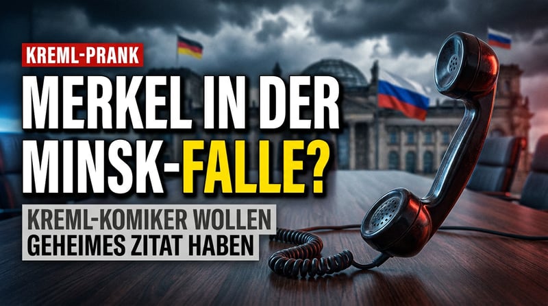 Merkel und die Minsk-Falle: Was Kreml-Komiker der Altkanzlerin in den Mund legen