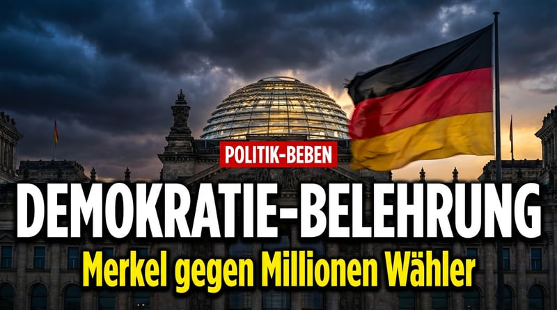 Merkels Demokratie-Belehrung: Altkanzlerin diffamiert Millionen AfD-Wähler als Demokratiefeinde