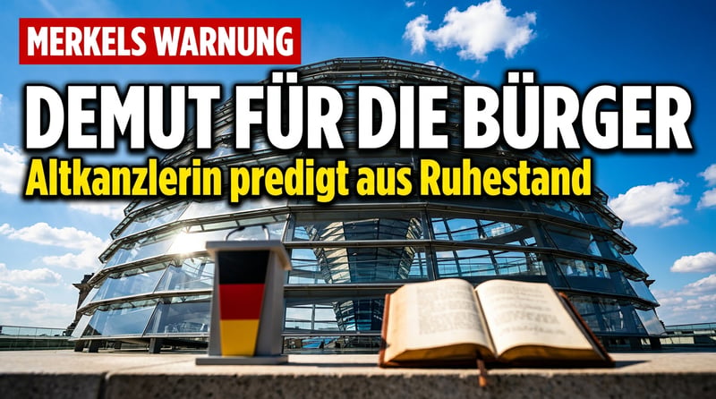 Merkels Lehrstunde aus dem Ruhestand: Die Altkanzlerin predigt Demut – und die Bürger sollen folgen