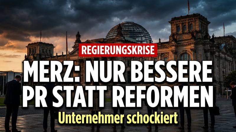 Merz blamiert sich vor Unternehmern: Statt Reformen nur „bessere Darstellung"