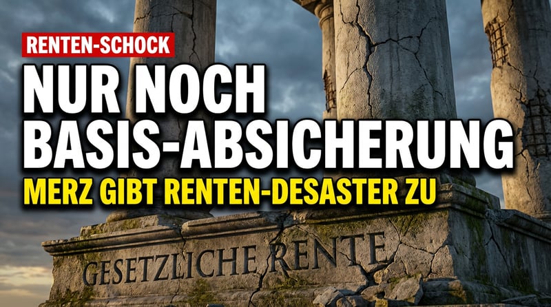 Merz entlarvt das Rentendesaster: Die gesetzliche Rente taugt nur noch zur „Basisabsicherung"
