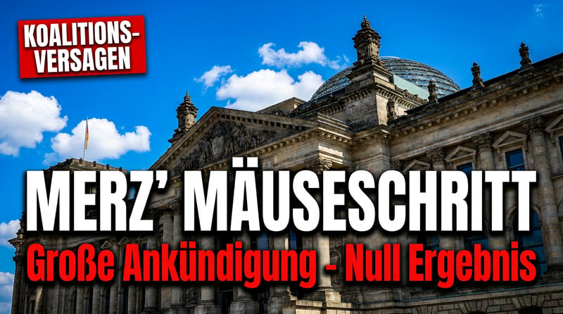 Merz' „großer Sprung nach vorn“ endet als Mäuseschritt: Wie die Koalition den Bürger mit heißer Luft abspeist
