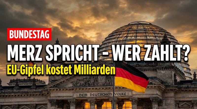 Merz im Bundestag: Große Worte zum EU-Gipfel – doch was bleibt für den deutschen Bürger?