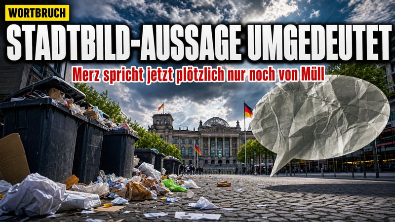 Merz im RTL-Kreuzverhör: Jetzt soll „Stadtbild“ nur Müll gemeint haben