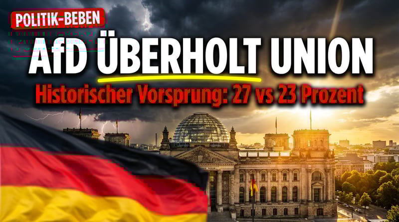 Merz-Koalition im freien Fall: AfD überholt Union mit historischem Vorsprung