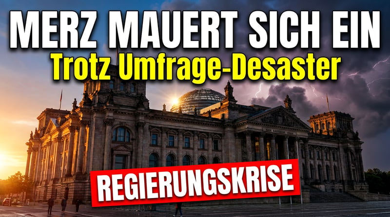 Merz mauert sich ein: Kanzler verweigert jede Kurskorrektur trotz desaströser Umfragewerte