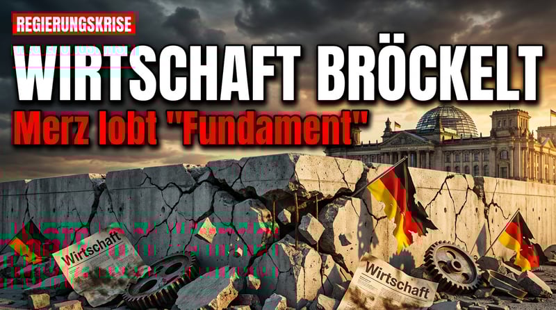 Merz' Realitätsverweigerung: Bundeskanzler lobt „starkes Fundament" während die Wirtschaft bröckelt