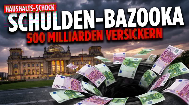 Merz' Schulden-Bazooka: Wenn 500 Milliarden Euro im Haushaltsloch versickern