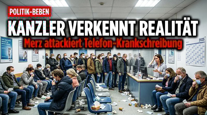 Merz und die telefonische Krankschreibung: Wenn der Kanzler die Realität verkennt