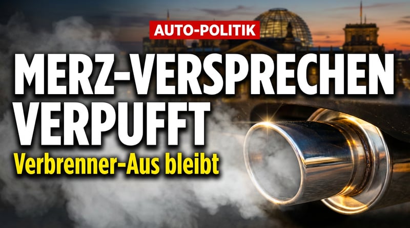 Merz' Verbrenner-Versprechen: Viel Rauch, wenig Feuer
