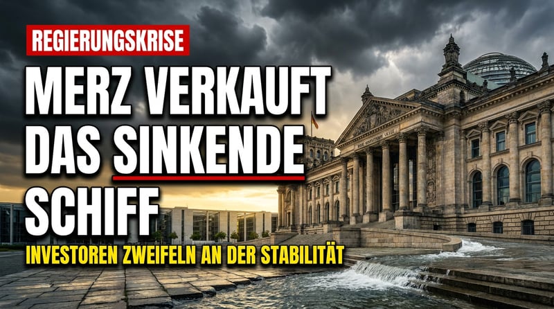 Merz verkauft ein sinkendes Schiff als "Fundament der Stabilität" – und die Investoren spüren das Leck