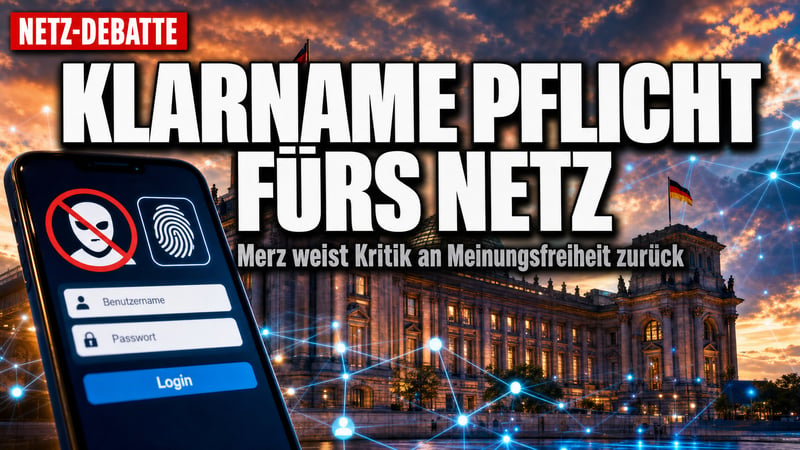 Merz zur Klarnamenpflicht: „Keiner komme mir mit Free Speech“