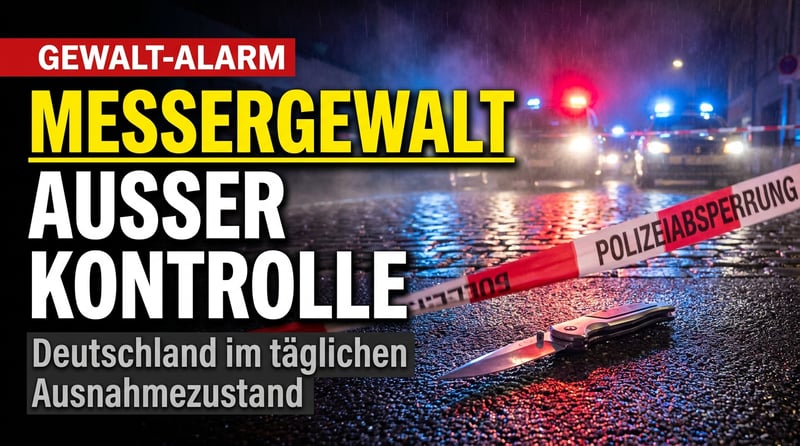 Messer, Fäuste, Angst: Wie Deutschland zum Land der täglichen Gewalt verkommt