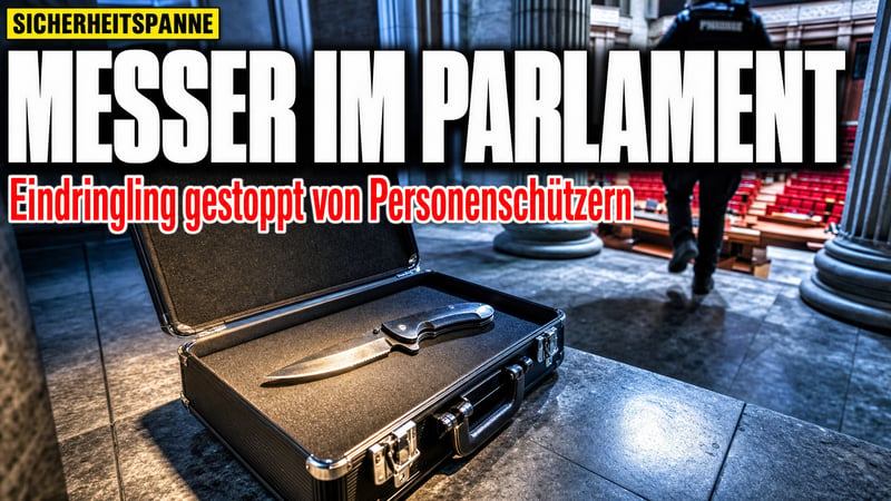 Messer im Koffer: Wie ein Mann in Berlins Plenarsaal stürmte