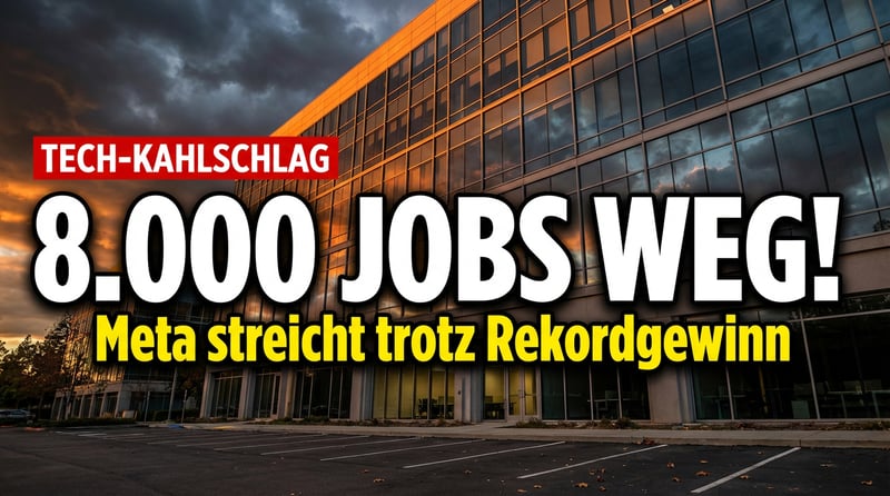 Metas Kahlschlag: 8.000 Mitarbeiter müssen für den KI-Wahn weichen