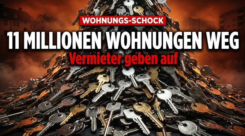 Mietrechts-Wahnsinn: Wenn der Staat 11 Millionen Wohnungen vom Markt verbrennt