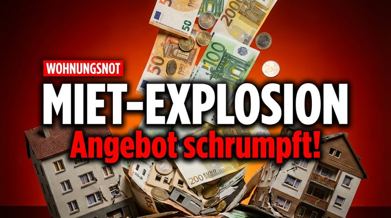 Mietwahnsinn in Deutschland: Preise explodieren, während das Angebot dramatisch schrumpft