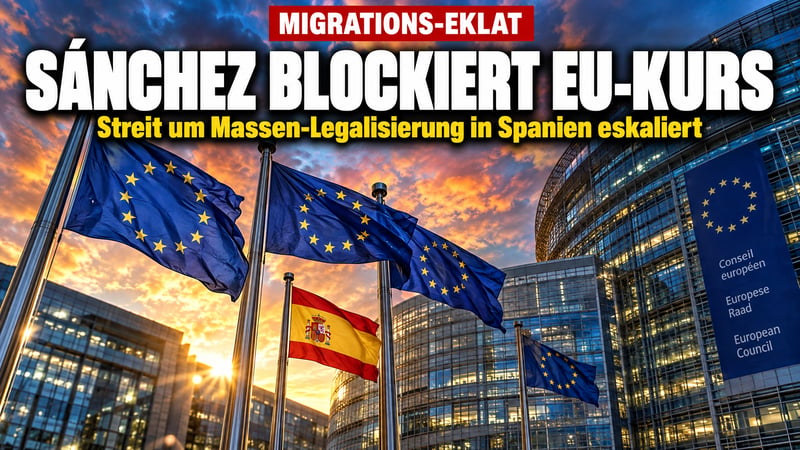 Migrations-Eklat in Brüssel: Sánchez blockiert, die EU knickt ein!