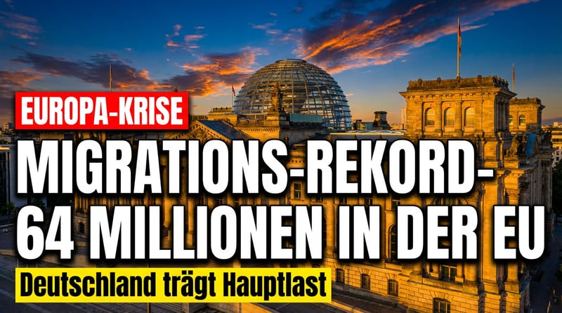 Migrations-Rekord in der EU: 64,2 Millionen Zuwanderer – Deutschland trägt die Hauptlast