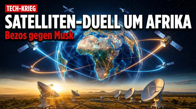 Milliardärs-Duell über Afrika: Bezos schickt Amazons Satelliten gegen Musks Starlink ins Rennen