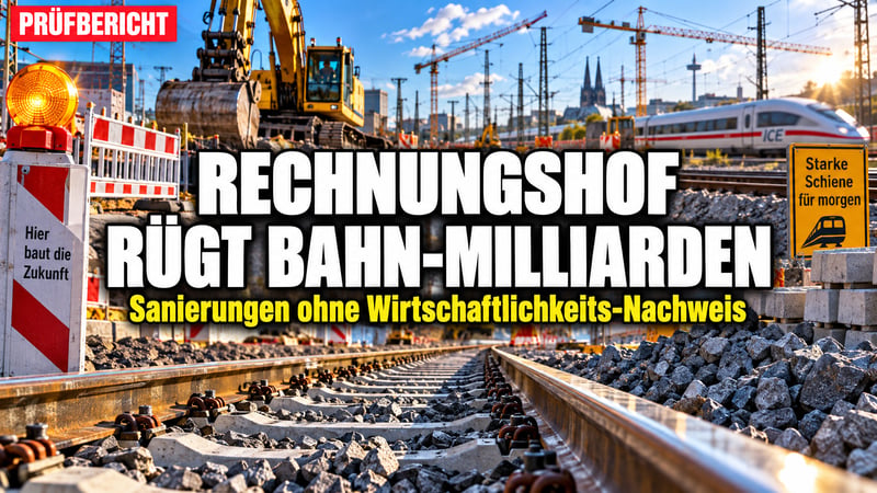 Milliarden ins Gleisbett? Rechnungshof zerlegt Bahn-Sanierungen