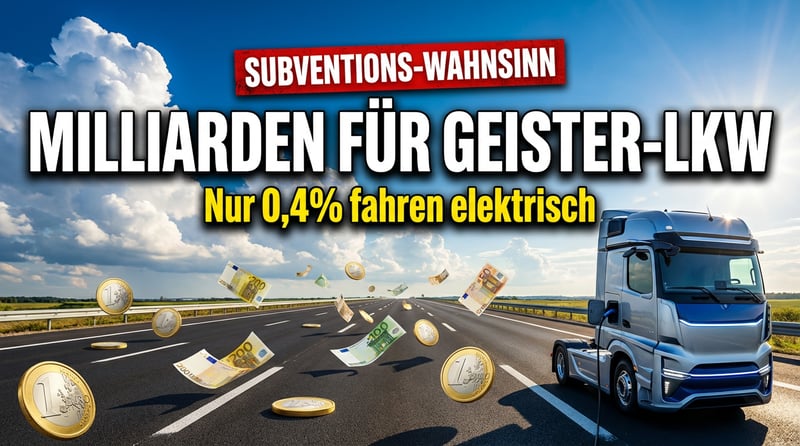 Milliarden-Subvention für Geister-Lkw: Wie die Politik ein kaum existentes Marktsegment mit Steuergeld päppelt
