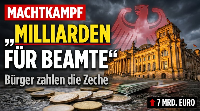 Milliardengeschenk für die Beamten – während der Bürger den Gürtel enger schnallt