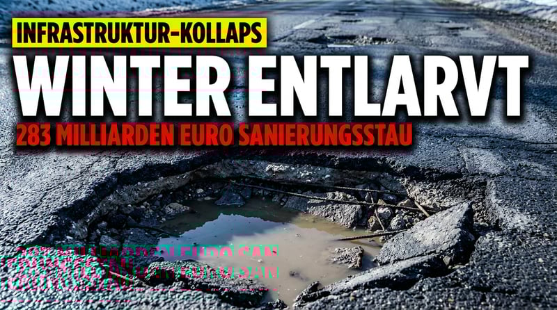 Milliardengrab Straße: Wie der Winter Deutschlands marode Infrastruktur gnadenlos entlarvt